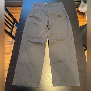 Shades of Grey by Micah Cohen Double Pleated Wide Leg Trouser | Dark Slate | 36